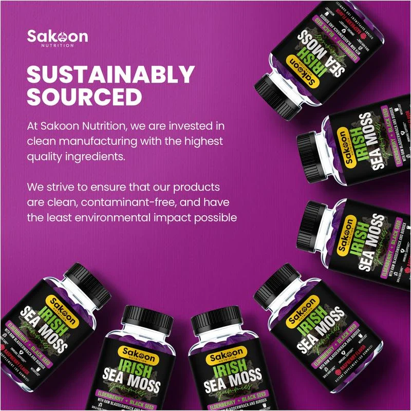 Sea Moss Gummies With Elderberry & Black Seed Oil - Image 9