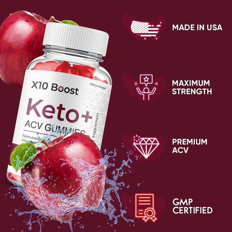 X10 Boost Keto ACV Gummies, X10 Gummies Maximum Strength Official (5 Pack) - Image 3