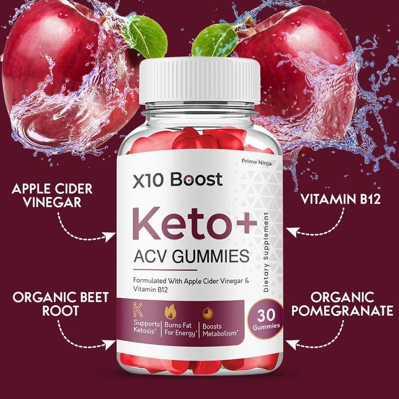 X10 Boost Keto ACV Gummies, X10 Gummies Maximum Strength Official (5 Pack) - Image 4