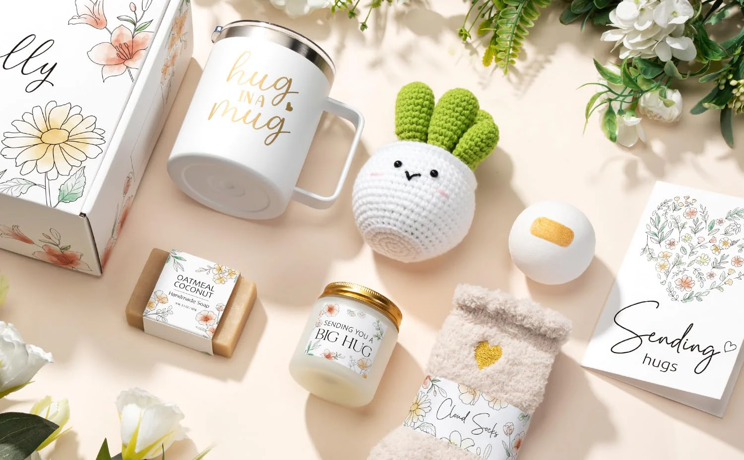 Self Care Get Well Soon Gifts Basket for Women, Birthday Gifts for Women Spa Care Package, Thinking of You Inspirational Sympathy Gift Basket, Unique Christmas Gift for Mom Her Wife Best Friend Sister - Image 2