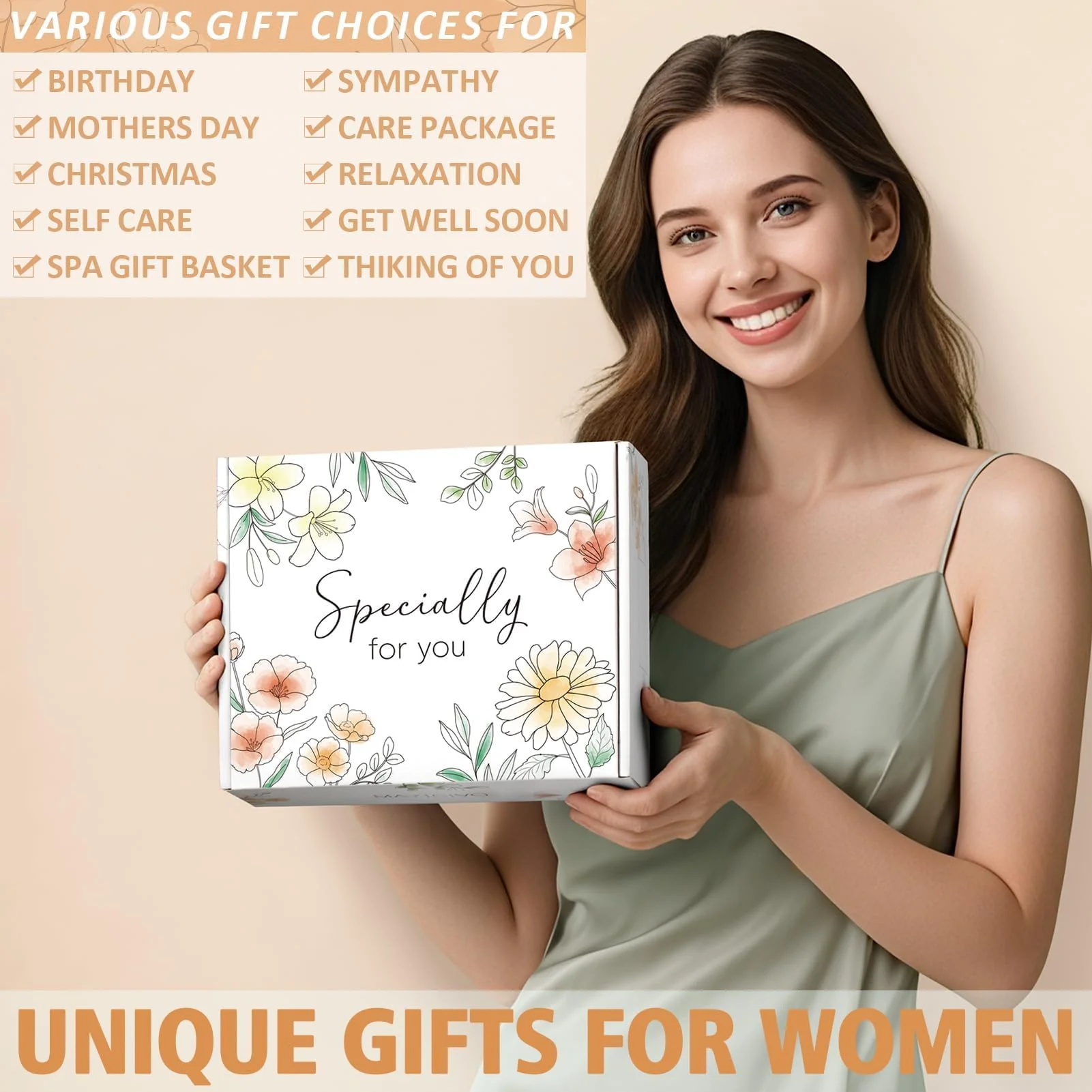 Self Care Get Well Soon Gifts Basket for Women, Birthday Gifts for Women Spa Care Package, Thinking of You Inspirational Sympathy Gift Basket, Unique Christmas Gift for Mom Her Wife Best Friend Sister - Image 8