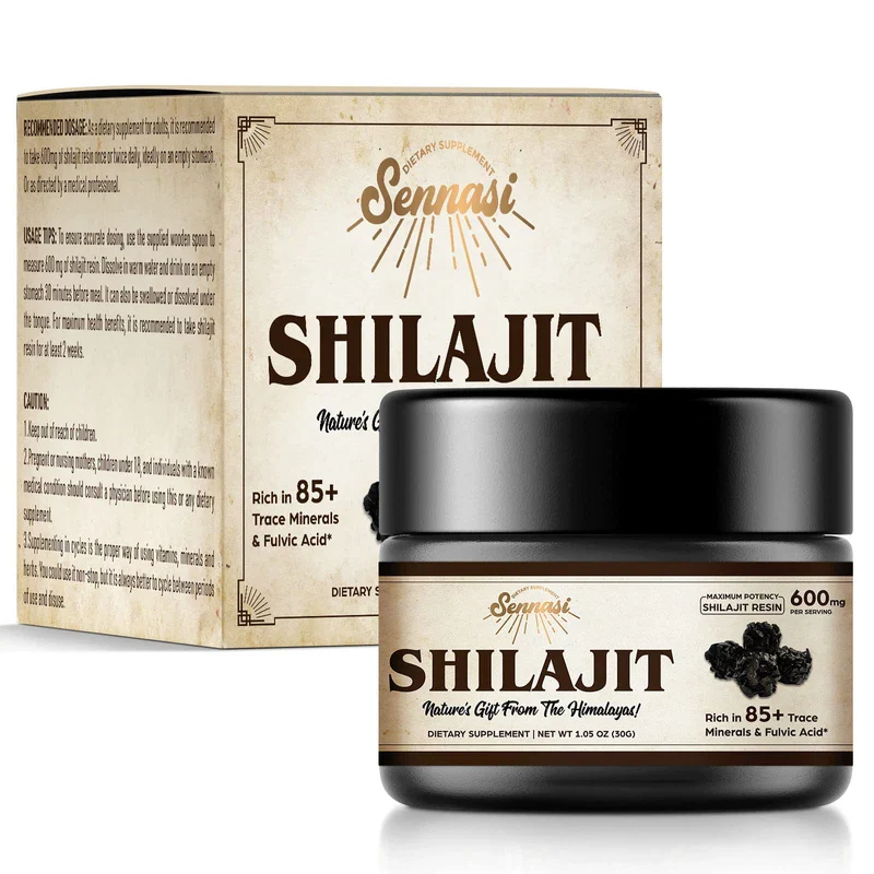 Sennasi Shilajit Pure Himalayan Organic Shilajit Resin - 600mg Maximum Potency Natural Organic Shilajit Resin with 85+ Trace Minerals & Fulvic Acid for Energy, Immune Support, 30 Grams (1 Pack) - Image 4