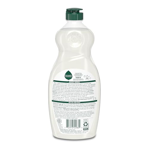 Seventh Generation Dish Liquid Soap Clementine Zest Lemongrass Pack of 6 Dishwashing Soap Liquid Soap 19 oz - Image 15