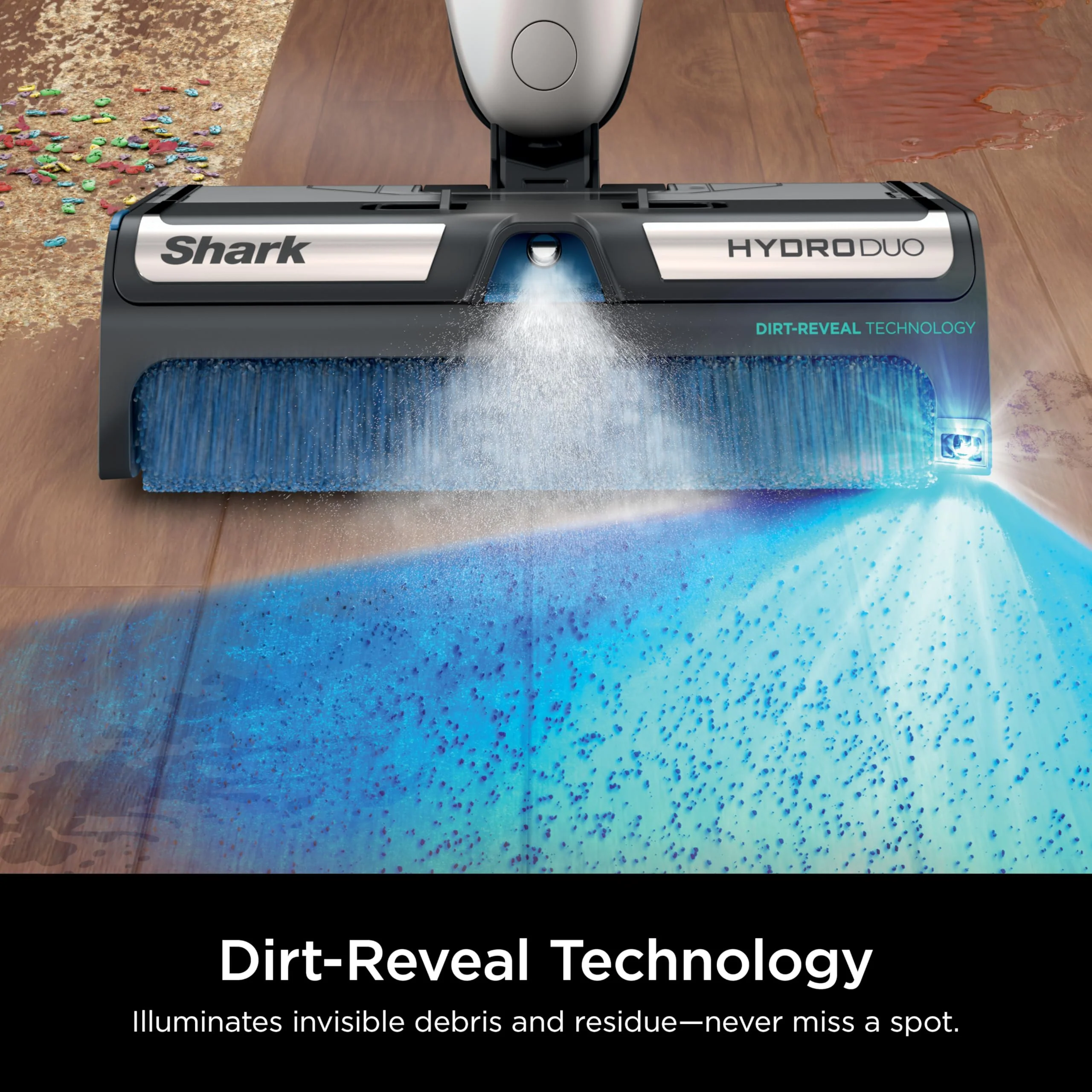 Shark WW201 HydroDuo with Dirt-Reveal Technology, Cordless, Hard Floor Cleaning System, Wet & Dry Debris Pickup, Mops & Scrubs All at Once, Hardwood, Tile, Laminate & Stone, Stone Metallic (Renewed) - Image 4