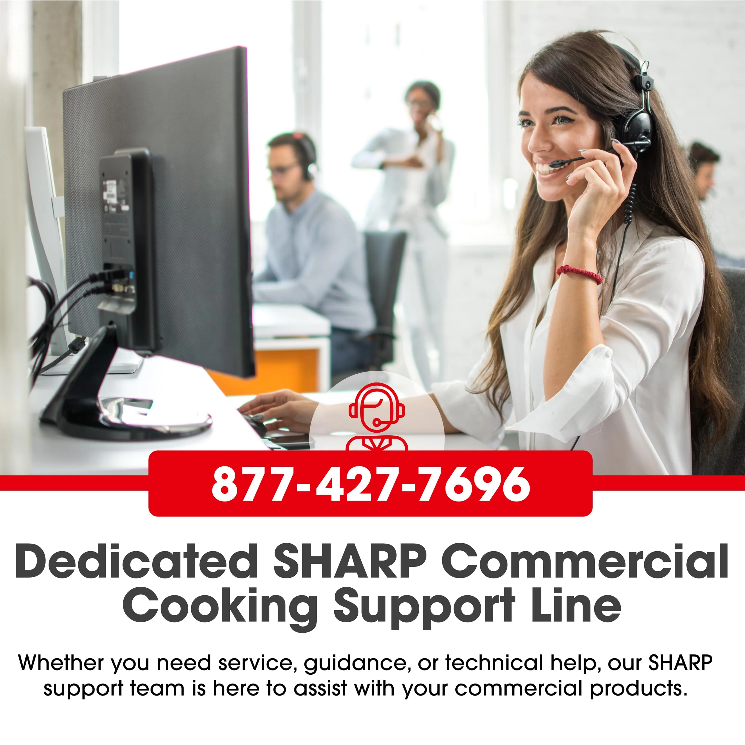 Sharp R-21LCFS Medium Duty Commercial Microwave (Dial Timer, 1000-Watts, 120-Volts) (Update of R-21LCF),Silver - Image 4
