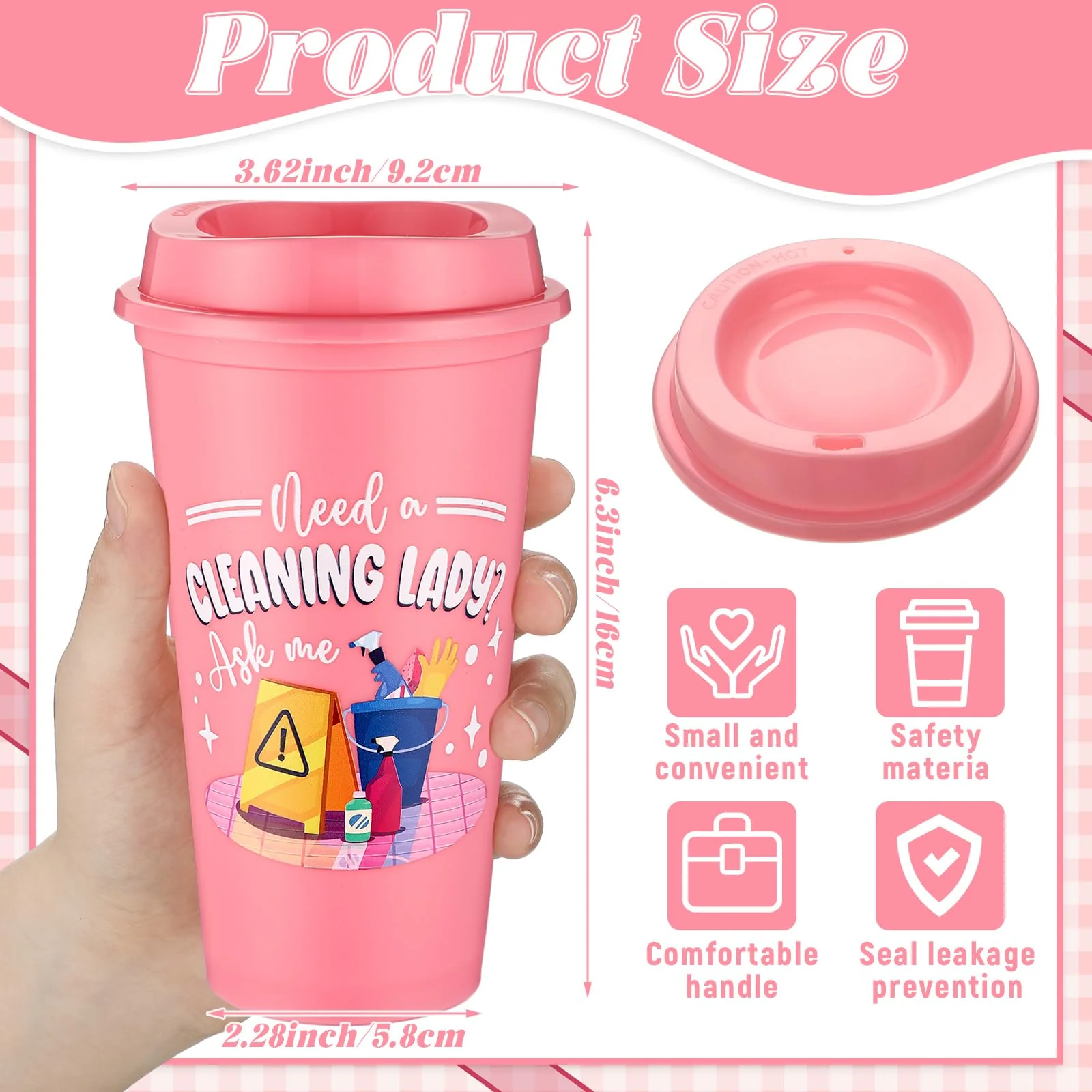 SiliFine 12 Pcs Housekeeping Appreciation Gifts Bulk 16 oz Tumbler with Lids Housekeeper Thank You Cups Reusable Travel Coffee Mug Housekeeper Christmas Gifts for Staff House Cleaner Domestic Worker - Image 6