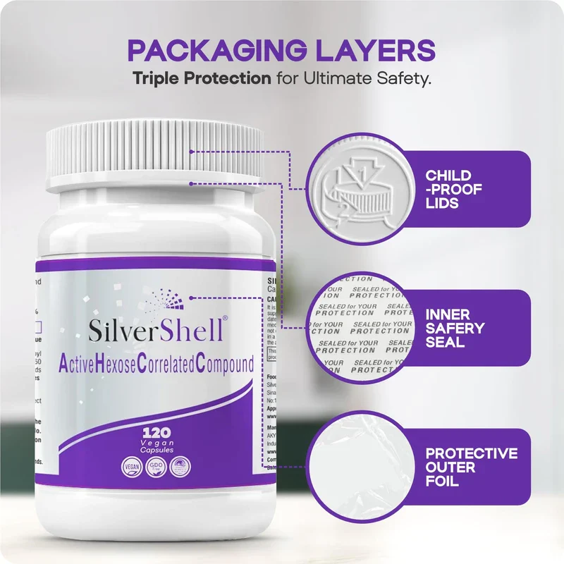 silvershell silvershell Active Hexose Correlated Compound, Immune Support Supplement, Shiitake Mushroom Extract, Supports Natural Killer Cell Activity-120 Veggie Capsules, Natural Ingredients - Image 5