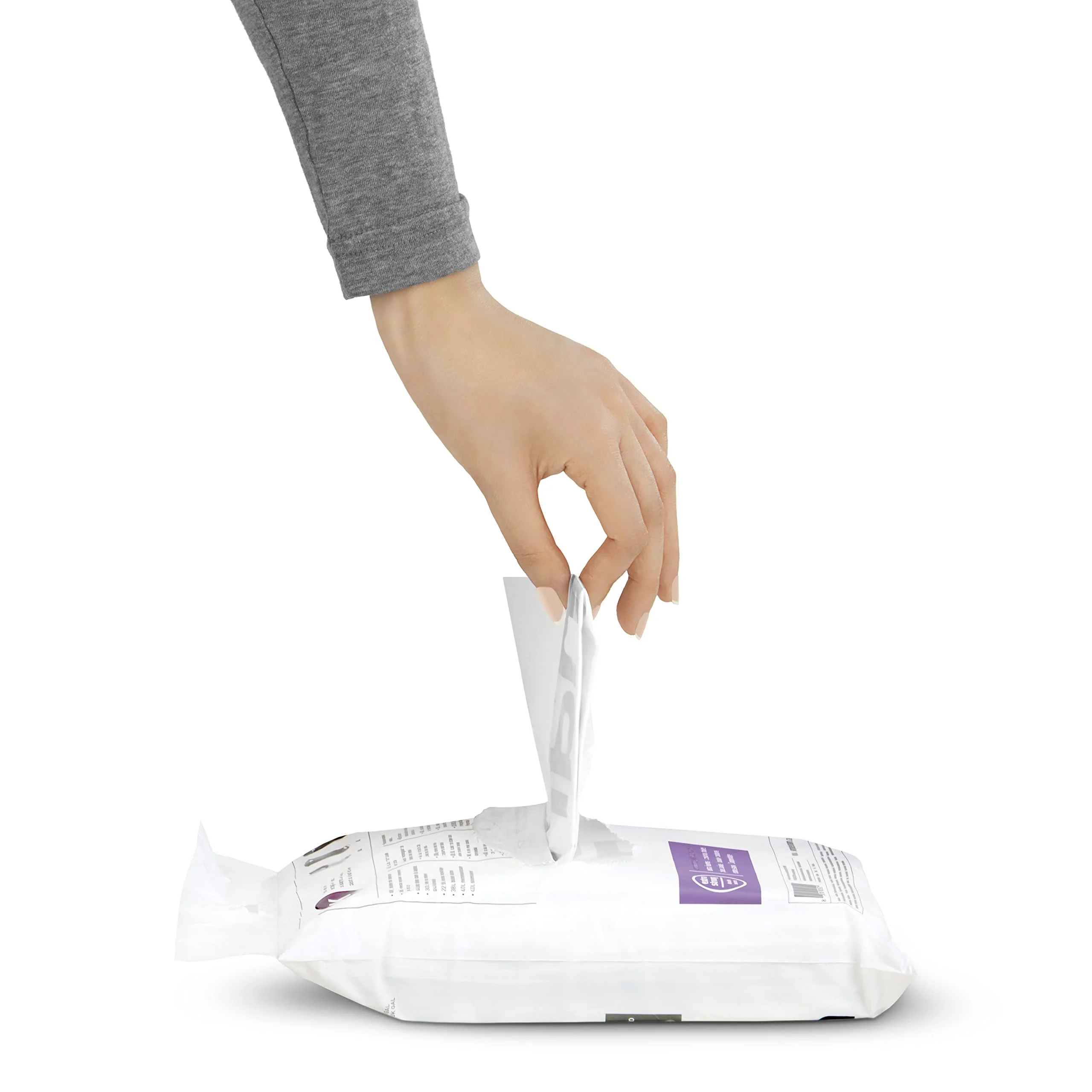 simplehuman Code M 60 Count, Dispenser Pack Custom Fit Liners, Drawstring Trash Bags, 45 Liter / 11.9 Gallon, White - Image 4