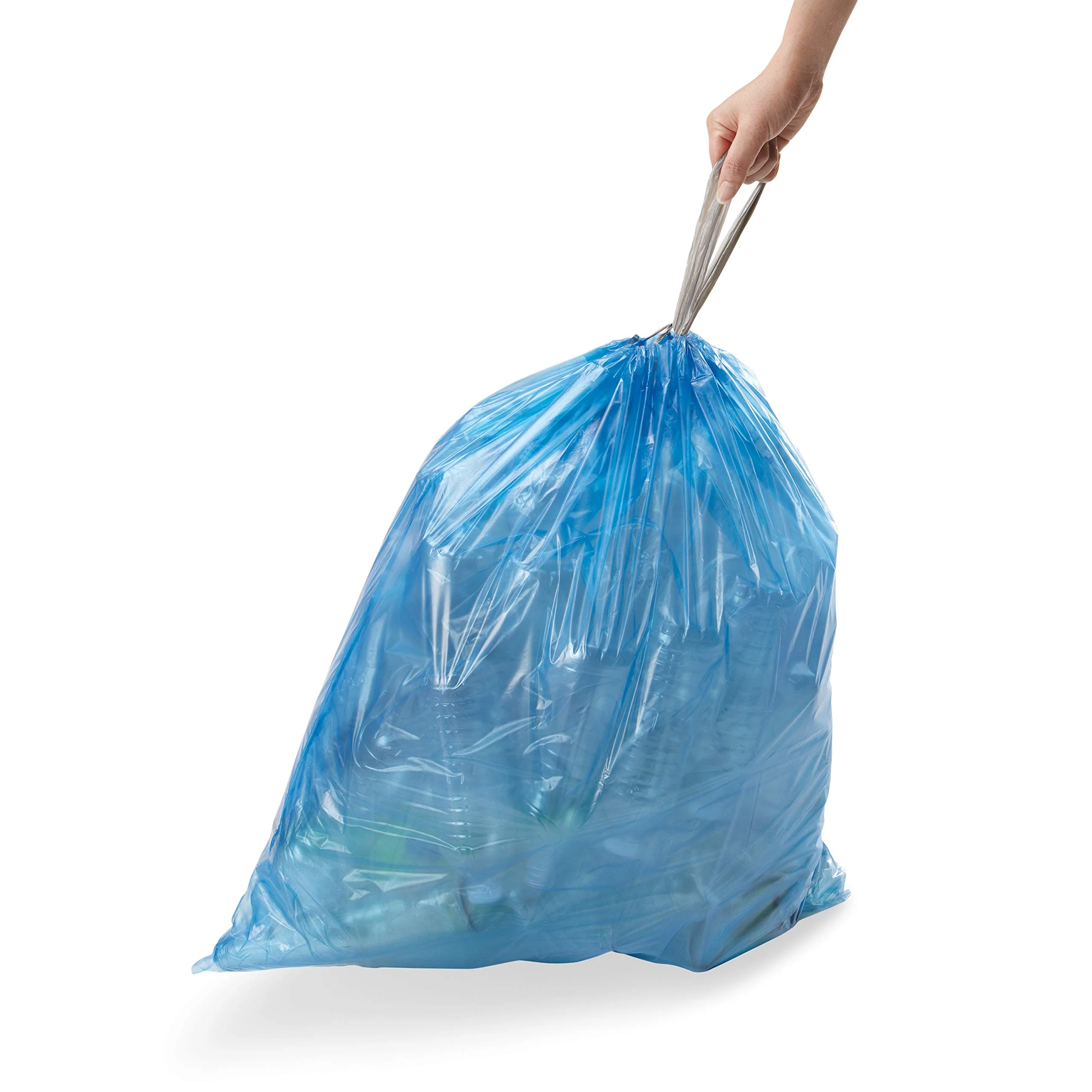 simplehuman Code Y 200 Count, Genuine Custom Fit Liners, Drawstring Trash Bags, 30 Liter / 8 Gallon, White - Image 2