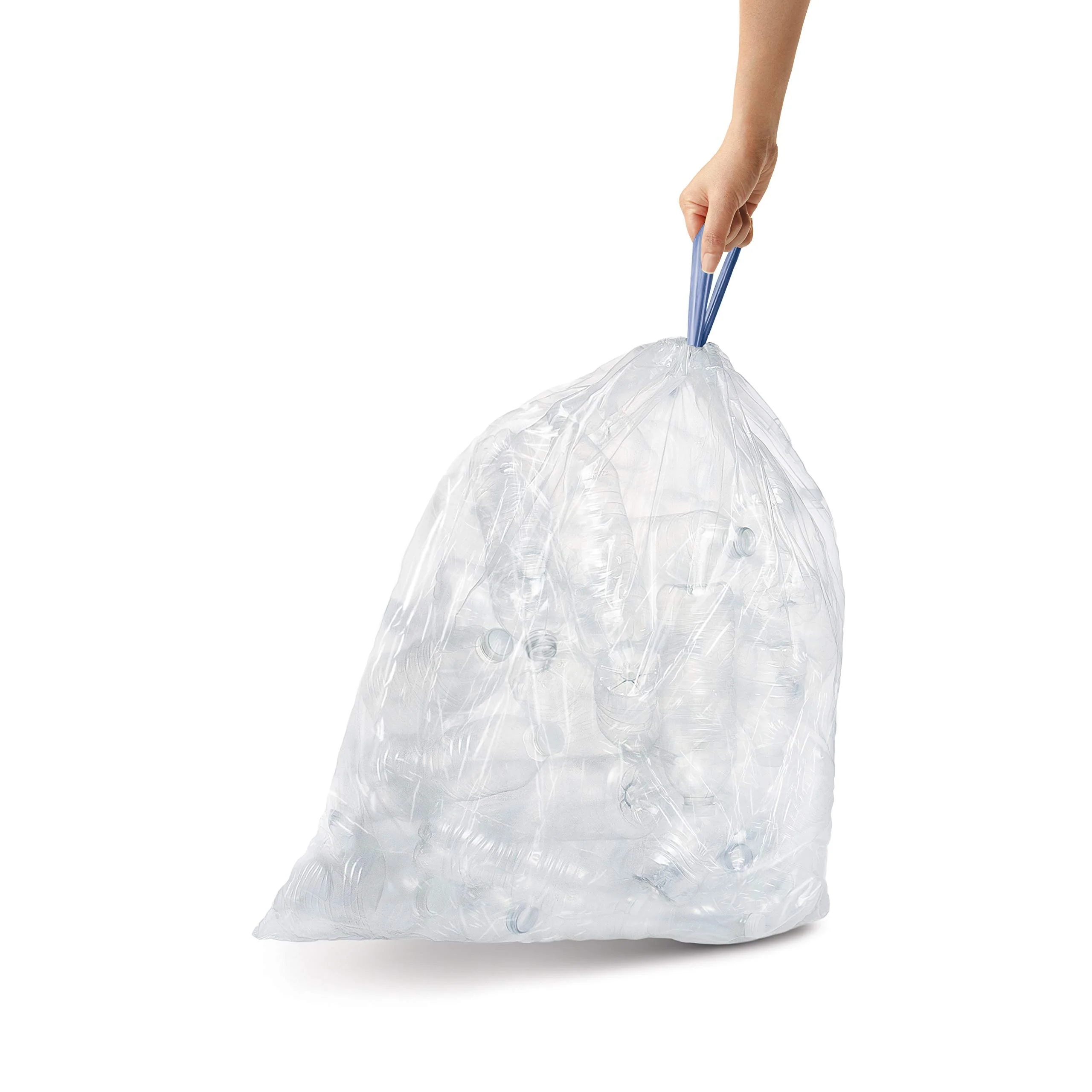 simplehuman Code Y 200 Count, Genuine Custom Fit Liners, Drawstring Trash Bags, 30 Liter / 8 Gallon, White - Image 3