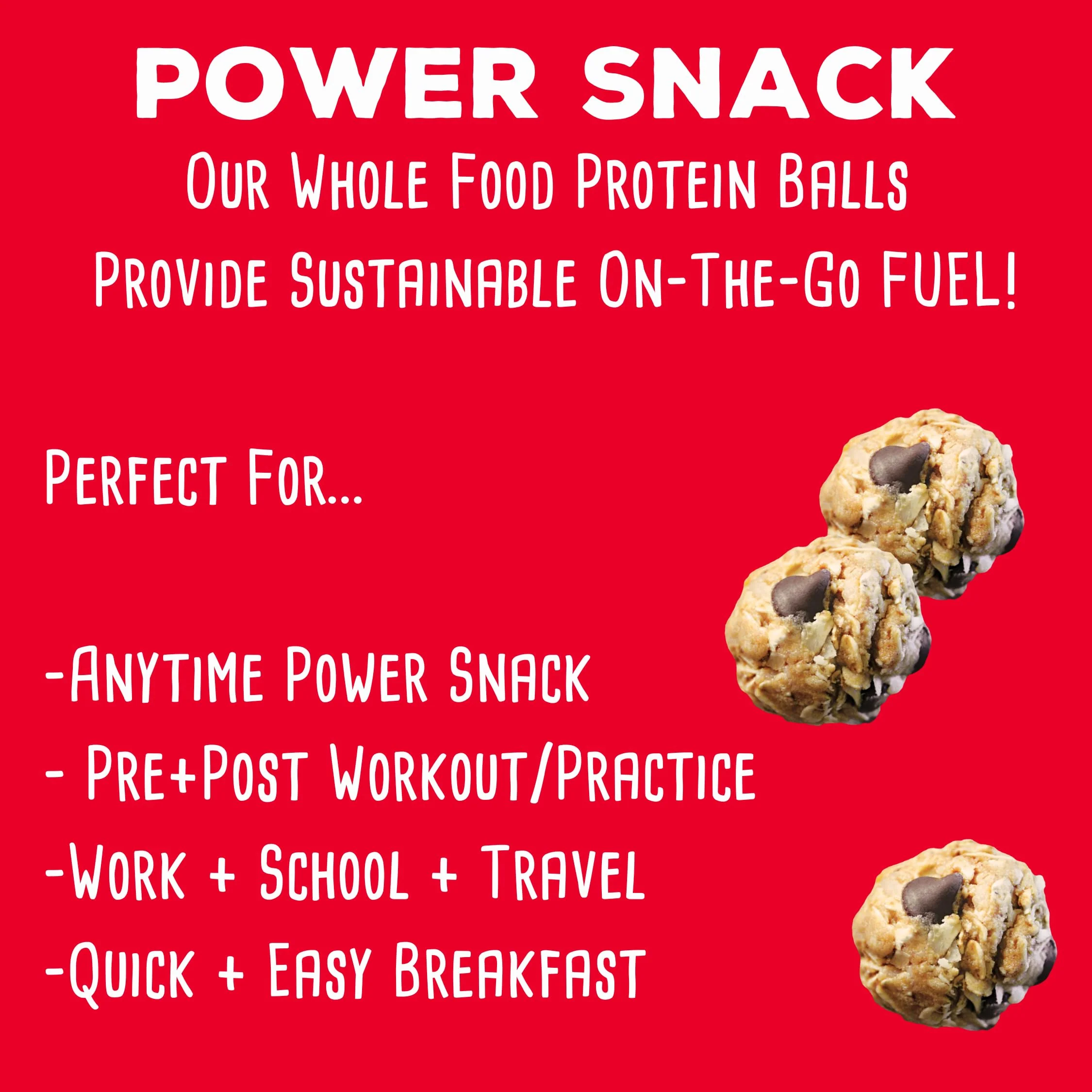 simplyFUEL Whole Food Protein Balls - Chocolate Coconut Peanut Butter Snacks - 8g Protein Snack - Gluten Free Energy Balls - Image 4