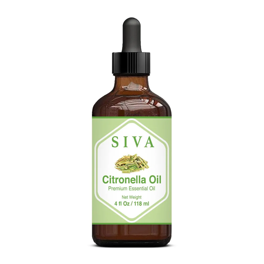 Siva Citronella Essential Oil - 4 Fl Oz – Natural Citronella Oil - for Diffuser, Face, Skin Care, Aromatherapy, Hair Care, Scalp and Body Massage - with Dropper - Image 6