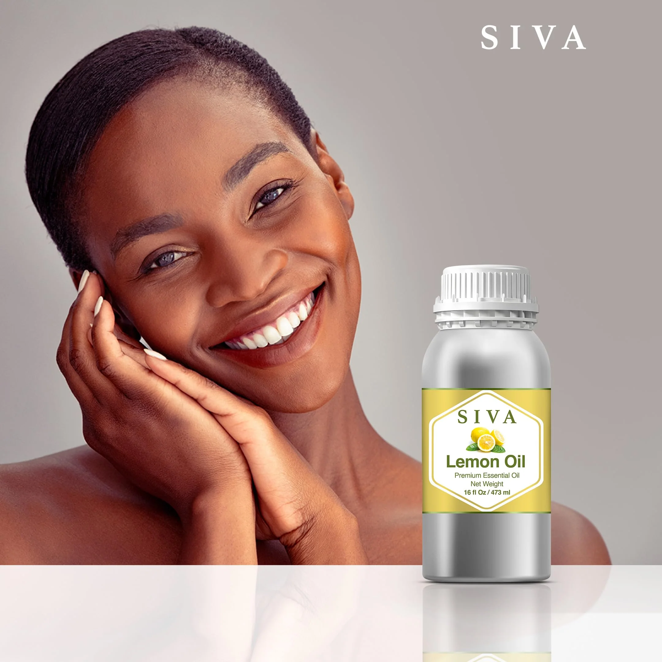 Siva Lemon Essential Oil - 16 Fl Oz – Natural Lemon Oil - for Diffuser, Face, Skin Care, Aromatherapy, Hair Care, Scalp and Body Massage - Image 3
