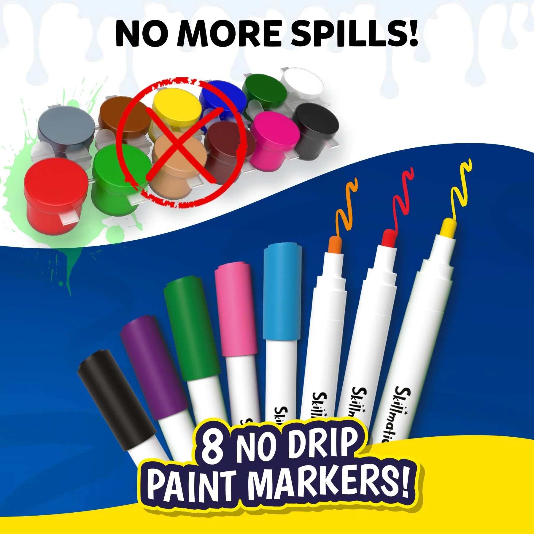 Skillmatics Rock Painting Kit - Mess-Free Art & Craft Activity for Girls & Boys, Craft Kits & Supplies, DIY Creative Activity, Christmas Gifts for Kids Ages 4, 5, 6, 7, 8, 9, 10, 11,12 - Image 6