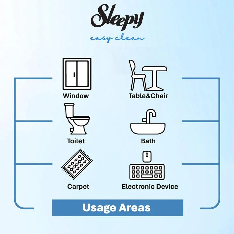 Sleepy Easy Clean Multi Surface Cleaning Wipes - 2x White Soap, 2x Bleach, 2x Herbal Soap - 6 x 100pcs - Disposable - Pack - Image 3