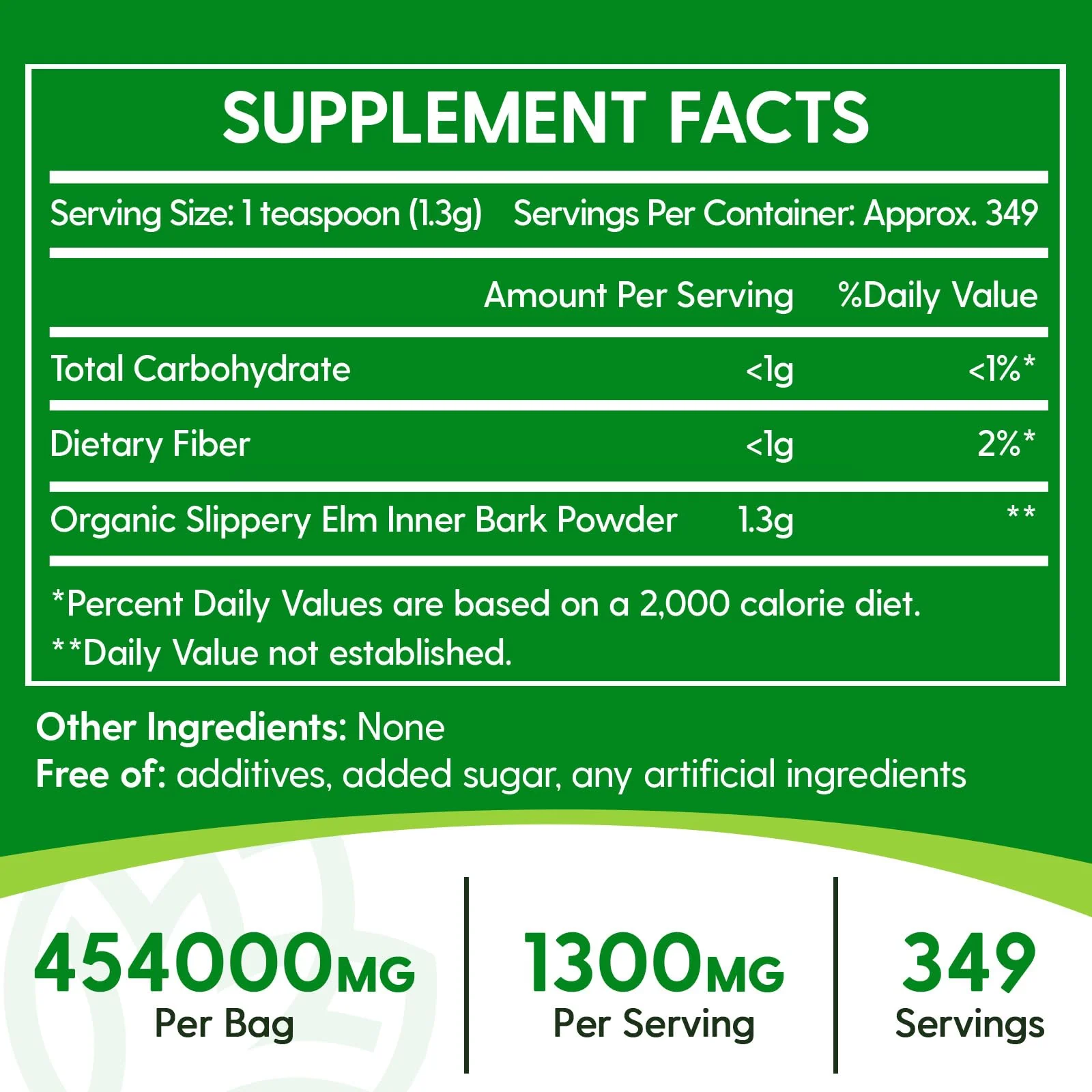 Slippery Elm, Natural Herbs Slippery Elm Powder for Soothing Throat* & Digestive, Diarrhea, PH Balance, Gut Health - with Superior Inner Bark Source, 100% Pure & Vegan, Non-GMO, 1lb (349 Servings) - Image 8