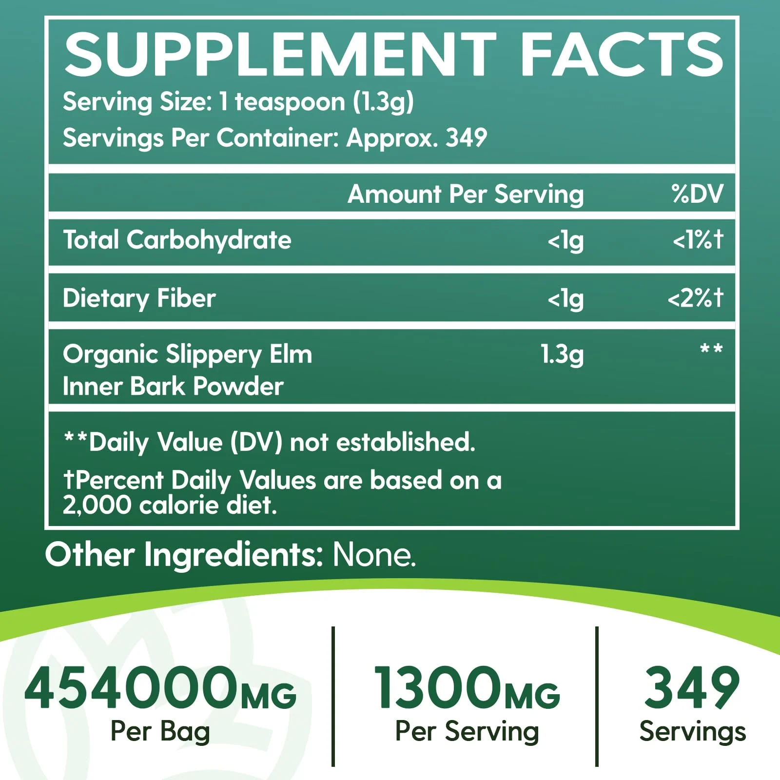 Slippery Elm, with Superior Inner Bark Source, Slippery Elm Bark Natural Herb for Soothing Throat* & Digestive, Diarrhea, Gut Health, 100% Pure & Vegan, Non-GMO, Made in The USA, 1 lb (349 Serving) - Image 8