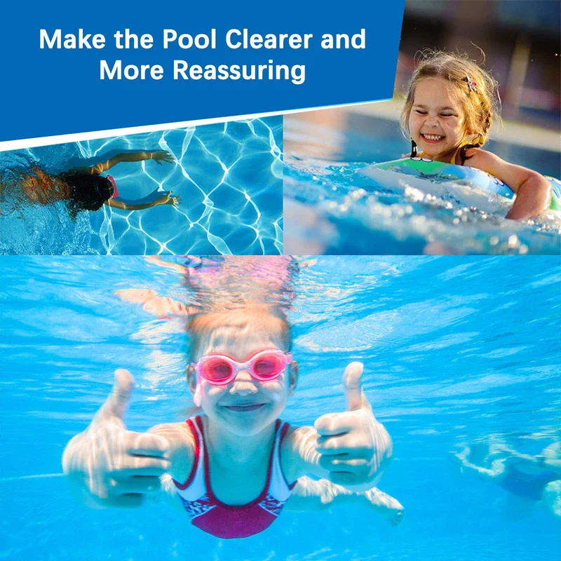 Slow Dissolving Chlorine Tablets for Swimming Pools, Pool Cleaning Tablet, Pool Chlorine Tablets, Chlorine Tabs, Pool, Multifunctional Chlorine Tablets, Pool Accessories, Cleaning Limescale Avoidance - Image 5