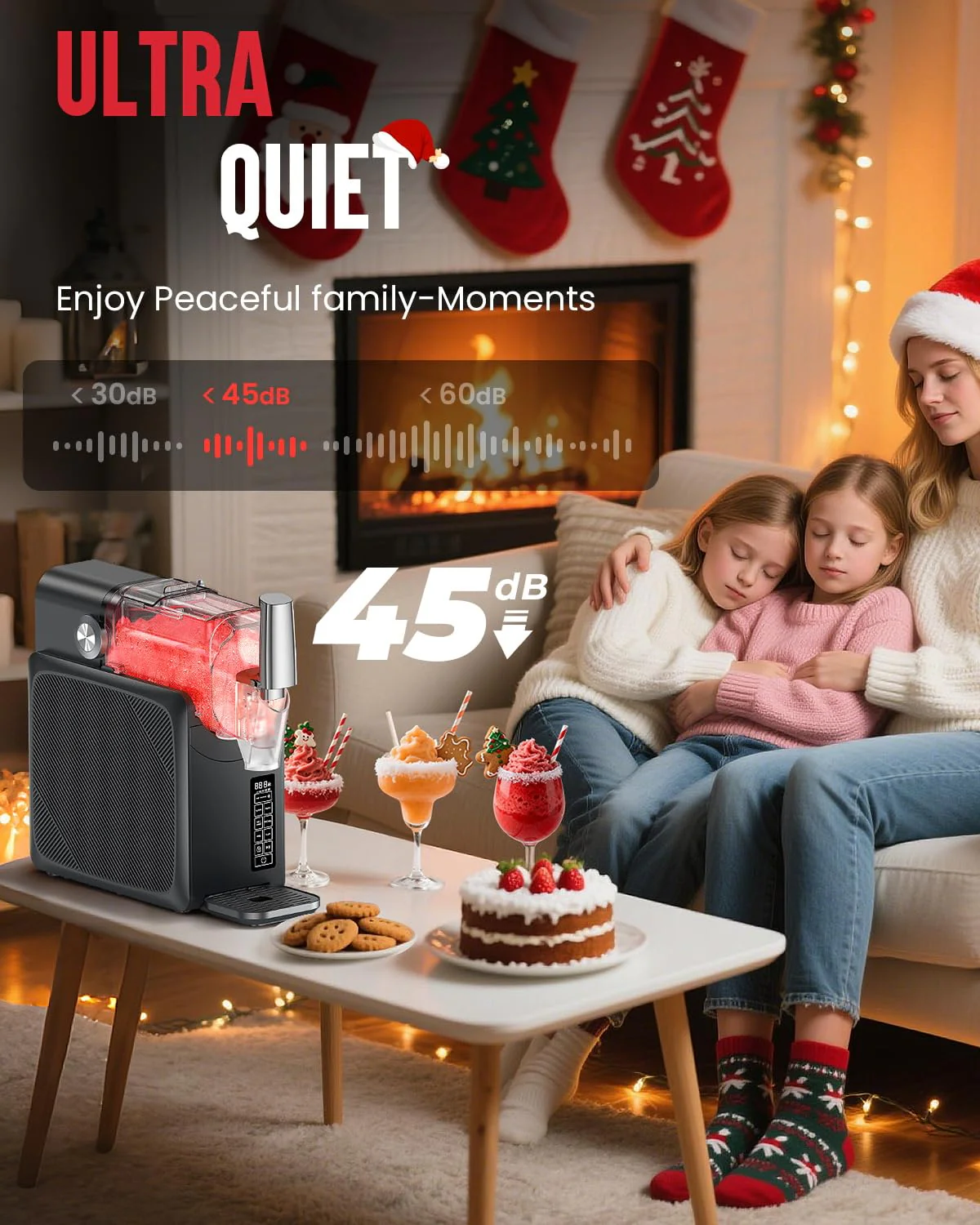 Slushie Machine No Ice Needed 68oz, Slushy Machine for Home with LED Display and 5 Preset Modes, Auto-Clean, Frozen Drink Maker Perfect for Margarita,Frappés, Cocktail Smoothie, Milkshake and More - Image 2