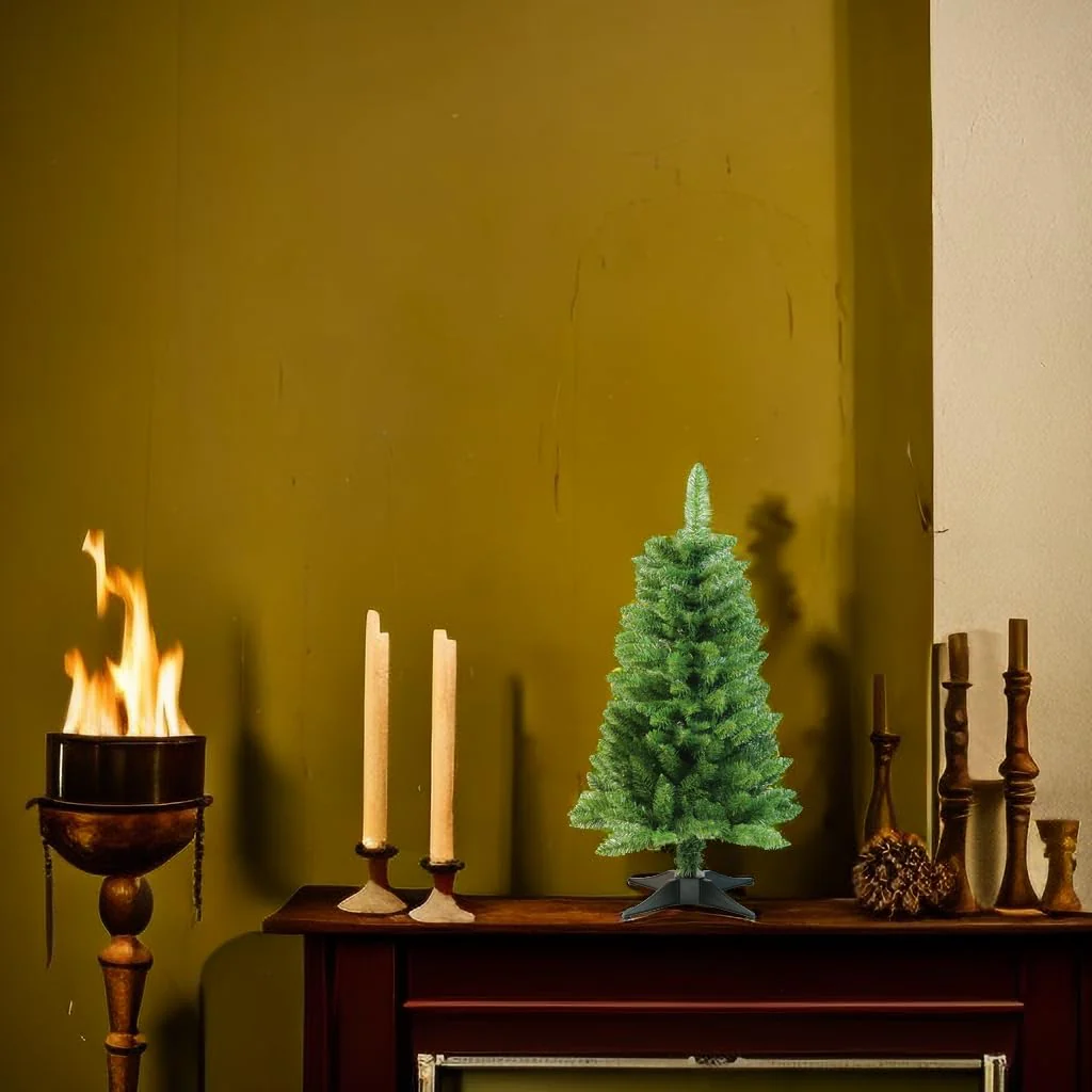 Small Christmas Tree 3FT Artificial Desktop Xmas Tree for Holiday Decor 160 Branch Tips,Green - Image 2