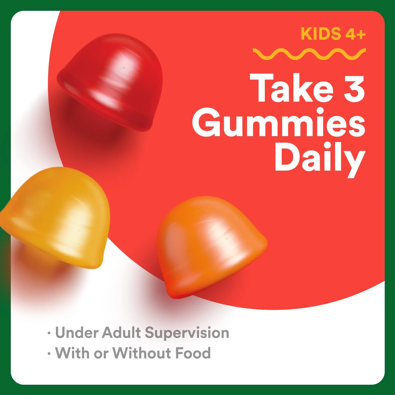 SmartyPants Kids Multivitamin & Fiber Gummies: Prebiotic Fiber to Support Kids Digestion with Vitamin D3, C, Vitamin B12, B6, A, Zinc, Biotin, Folate, Three Fruit Flavors, 90 Count (30 Day Supply) - Image 8