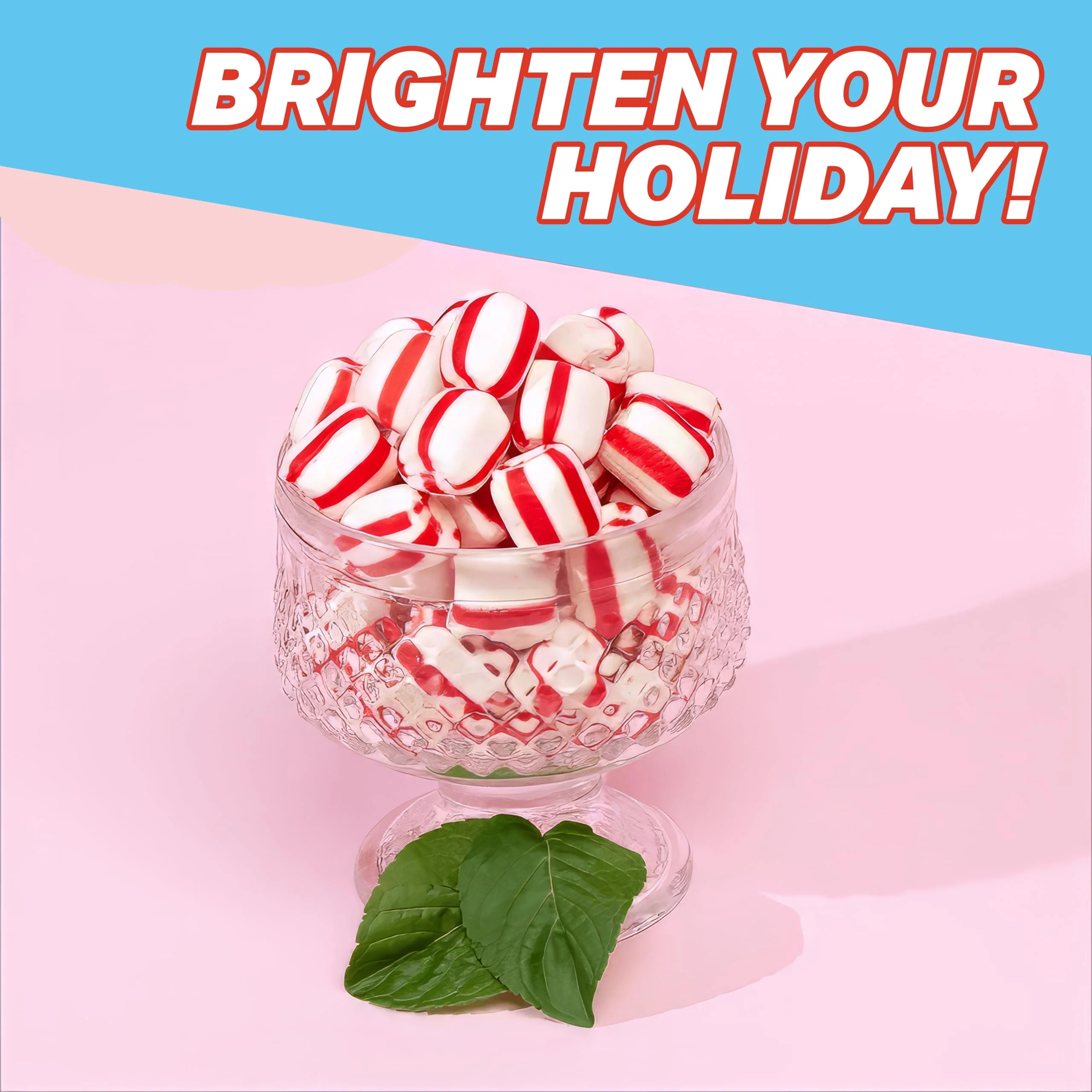 Soft Peppermint Candy Puff Christmas Mints - 5 Pounds Approx 440 Pieces, Mints Individually Wrapped Christmas Candy - Image 4