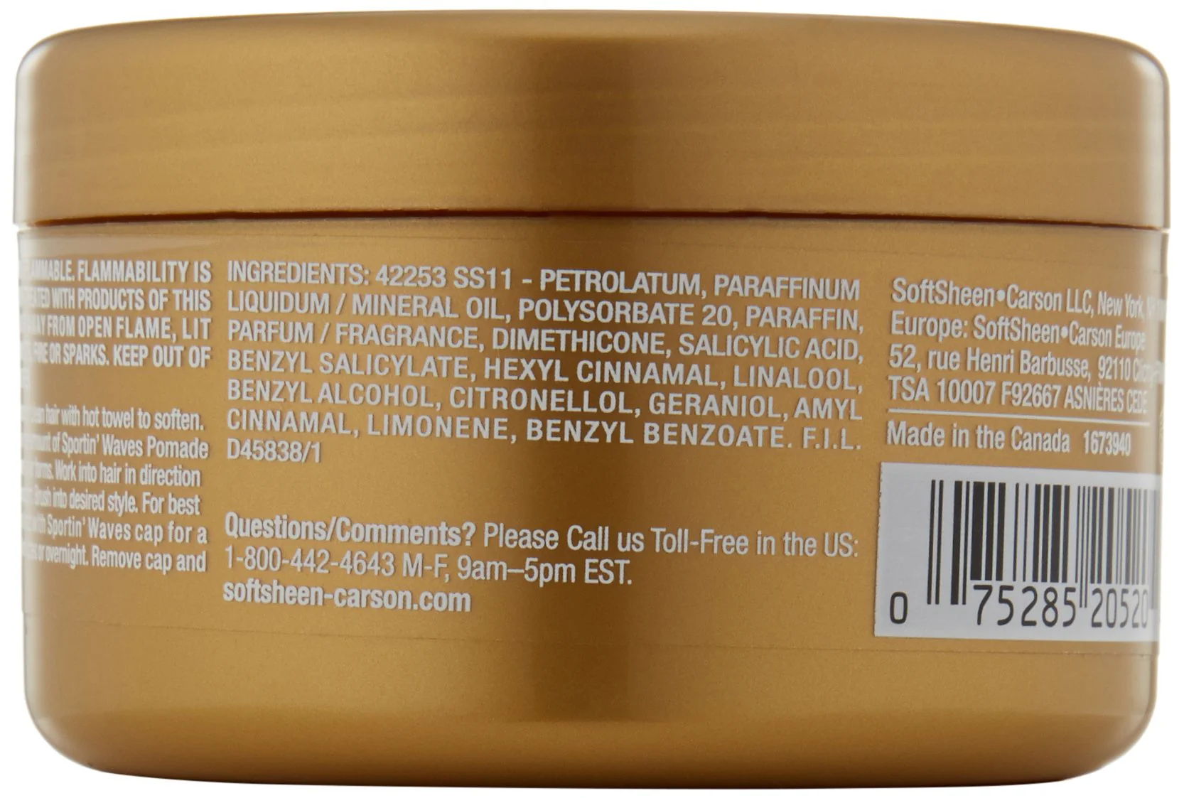 Softsheen-Carson Sportin' Waves Maximum Hold Pomade, 3.5 oz - Image 5