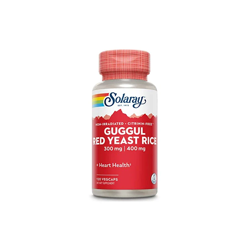 SOLARAY Guggul Gum Extract & Red Yeast Rice | Healthy Cardiovascular Function Support | Ancient Chinese Medicine & Ayurvedic Medicine Combo | 120ct - Image 3