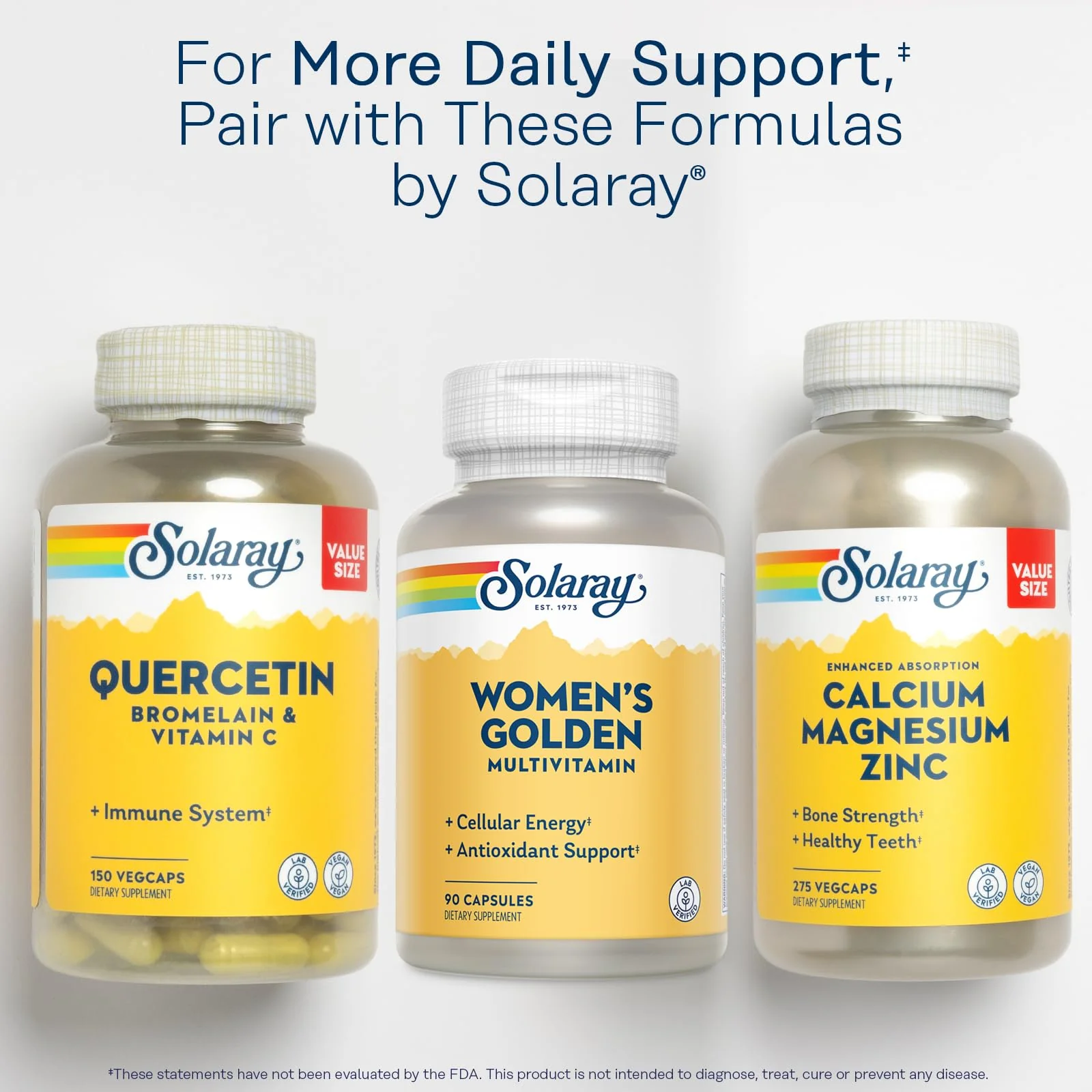 SOLARAY Women's Golden Multi-Vita-min Capsules, 90 Count - Image 2