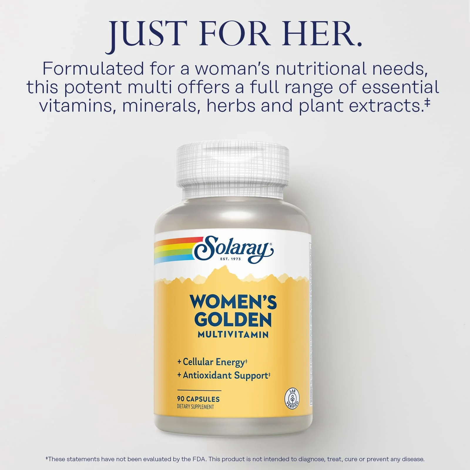 SOLARAY Women's Golden Multi-Vita-min Capsules, 90 Count - Image 5