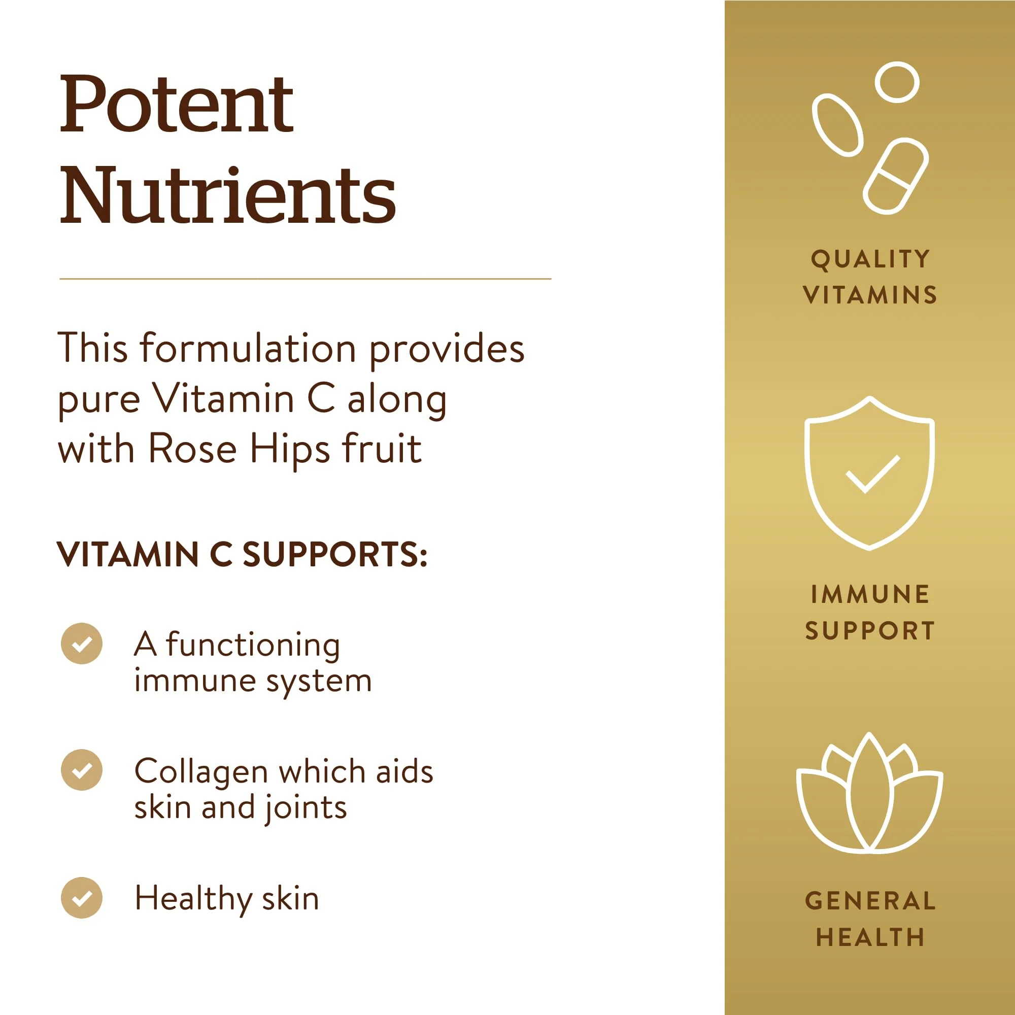 Solgar Vitamin C 1500 mg with Rose HIPS, 180 Tablets - Antioxidant & Immune Support - Overall Health - Supports Healthy Skin & Joints - Non GMO, Vegan, Gluten Free, Dairy Free, Kosher - 180 Servings - Image 5