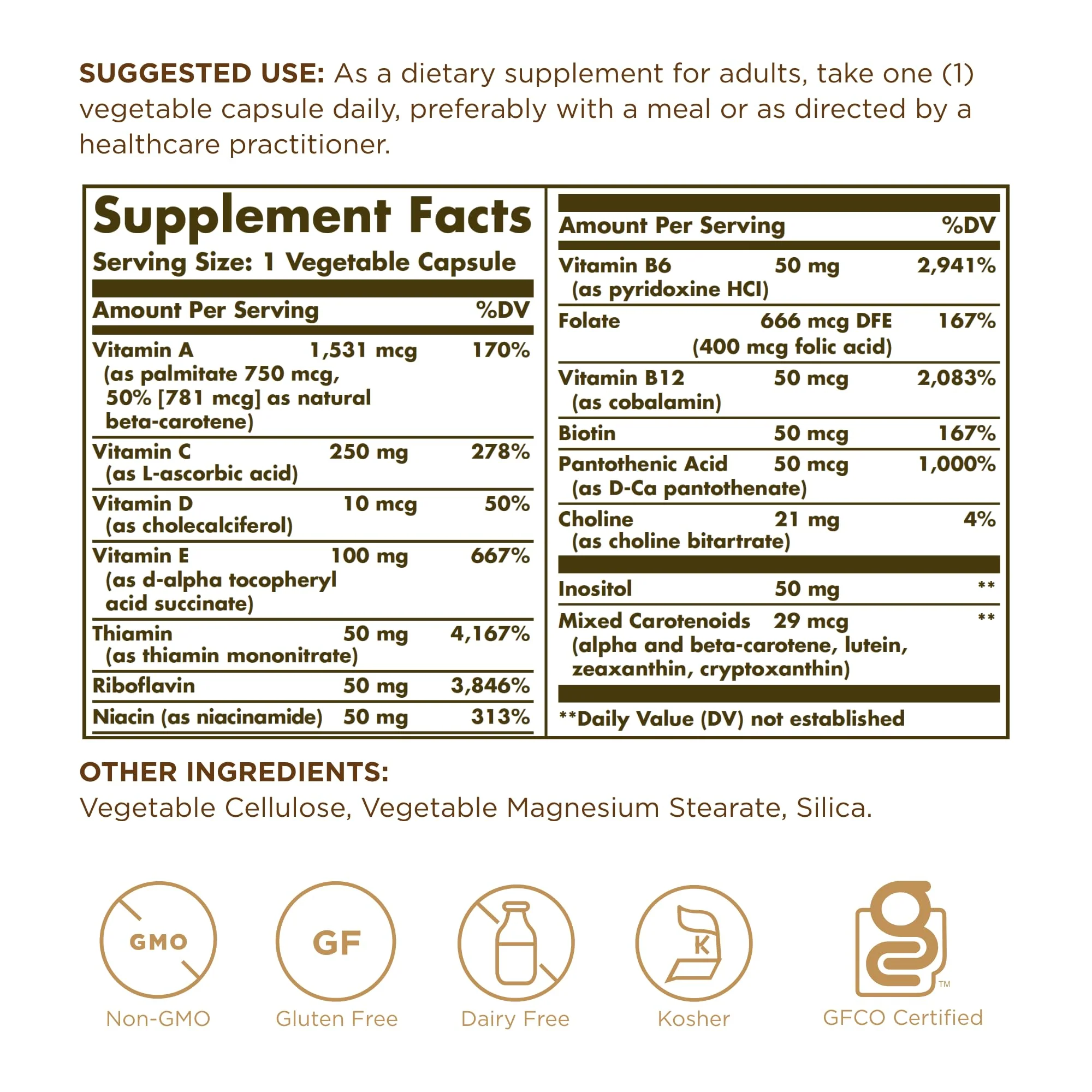 Solgar - Vitamins Only, 90 veggie caps - Image 6