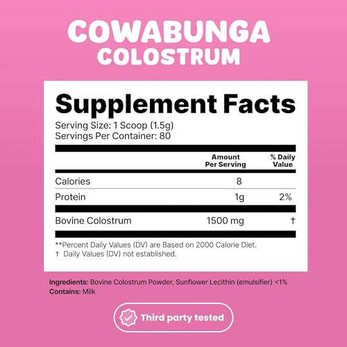 SonoHealth Cowabunga Colostrum - Premium, Pure & Unaltered Colostrum Powder Supplement - for Immune Support, Gut Health, Muscle Recovery & Wellness - Kosher & Halal Certified Calostro - Image 2