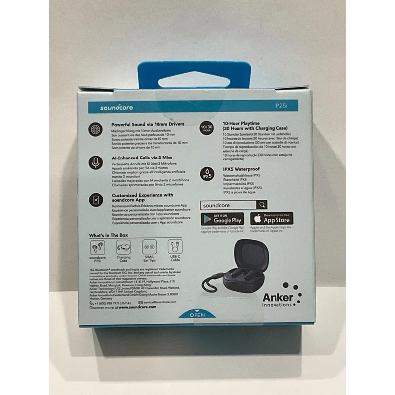 Soundcore - by Anker P25i True Wireless In-Ear Headphones - Black brand New - Image 4