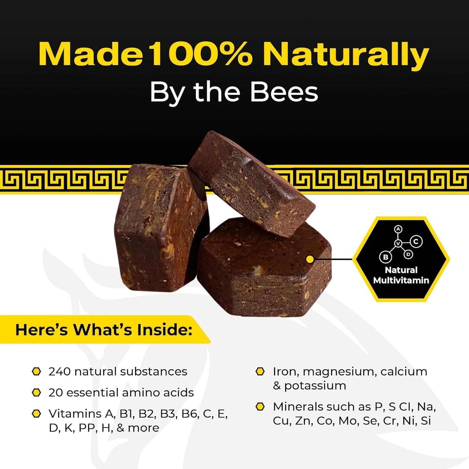 Spartan Bee Bread Chewables Natural Multivitamin | High Absorption Organic Bee Pollen & Honey | Fermented by Bees for Energy, Vitality, Sleep, Recovery, Immunity | Non GMO, Nothing Synthetic - Image 7