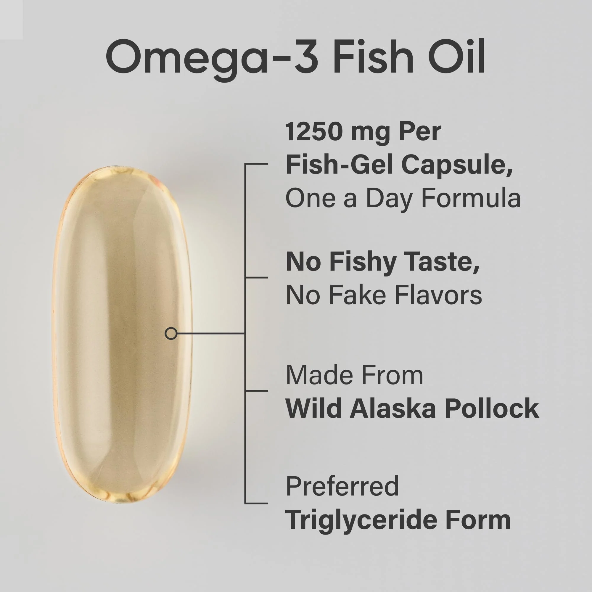 Sports Research Triple Strength Omega 3 Fish Oil - Burpless Fish Oil Supplement w/EPA & DHA Fatty Acids from Wild Alaskan Pollock - Heart, Brain & Immune Support for Men & Women - 1250 mg, 240 ct - Image 7