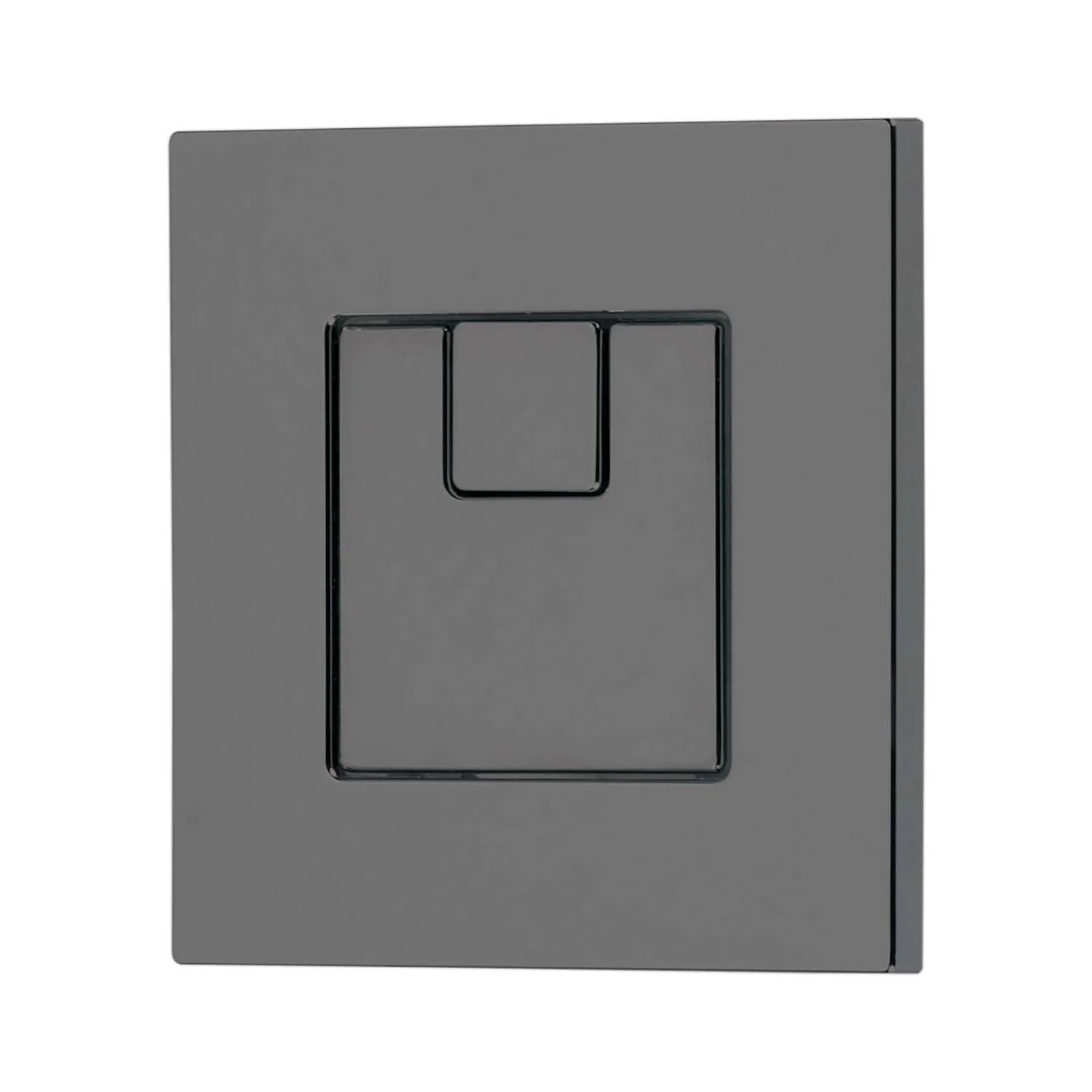 Square Flush Button for Concealed Cistern Dual Eco 6/3L - Gun Metal Grey