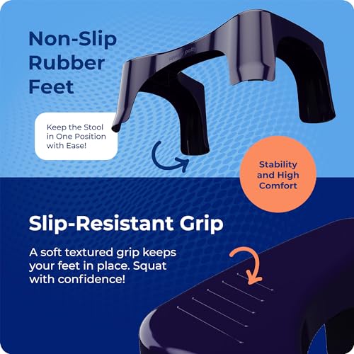 Squatty Potty Simple Bathroom Toilet Stool, Deep Purple 7", Ergonomic Stool – Posture-Enhancing Bathroom Footrest for Improved Digestion & Constipation Relief - Image 8