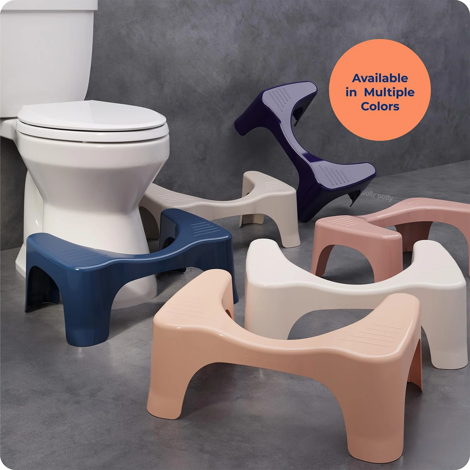 Squatty Potty Simple Toilet Stool 7-Inch in Taupe – Ergonomic Bathroom Accessory for Natural Squatting Posture, Doctor Recommended, Durable Plastic Design - Image 2