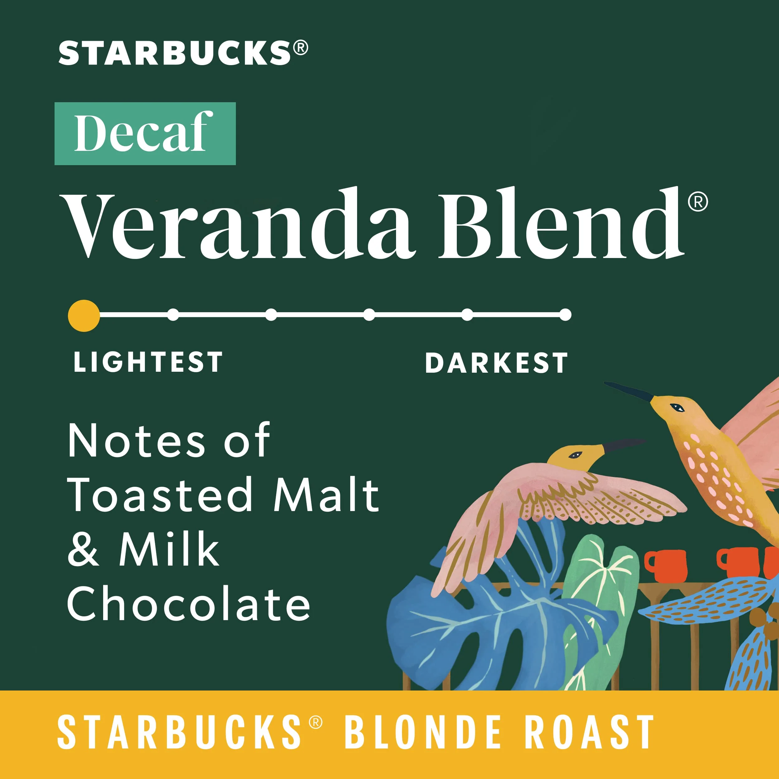 Starbucks Ground Coffee—Starbucks Blonde Roast Coffee—Decaf Veranda Blend—100% Arabica—6 bags (12 oz each) - Image 7