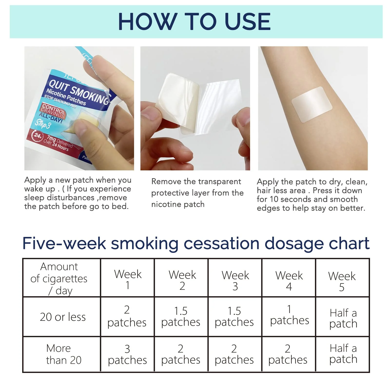 Stop Aid,Step 3,30 Patches,7mg Delivered Over 24 Hours,Helping Quit Patch,Stop Patches - Image 4