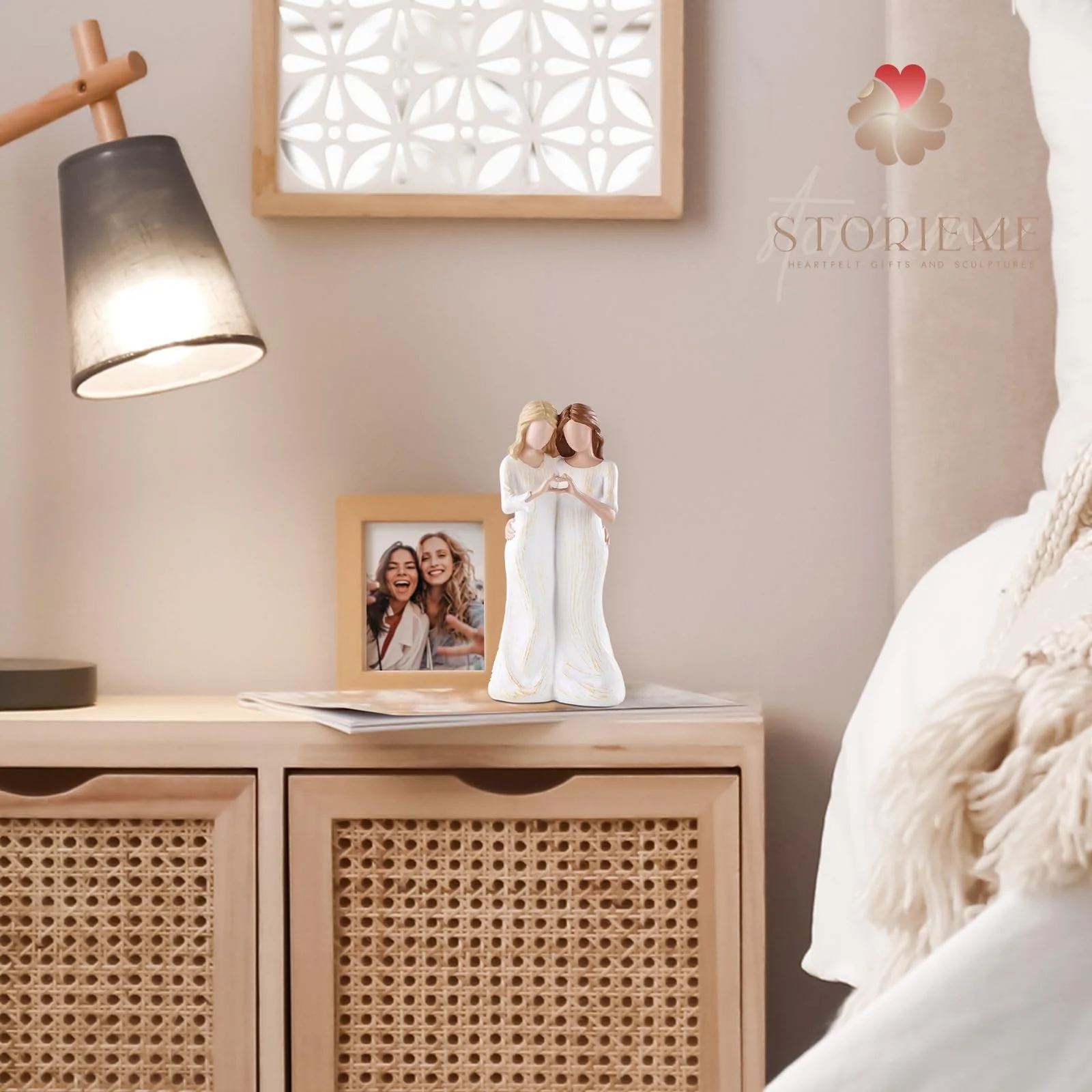 Storieme Sister Figurines - Best Friends Gifts for Women, Bestie Friendship Christmas & Birthday Gift - Image 3