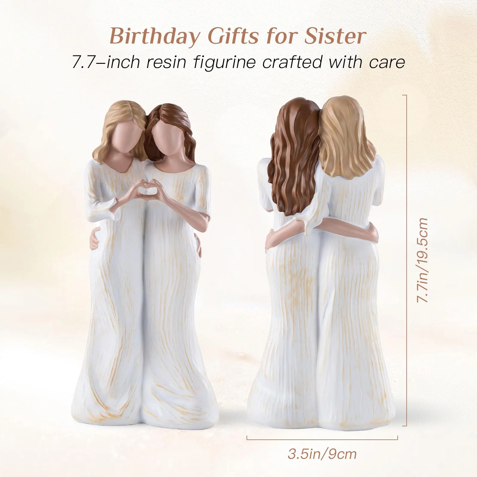 Storieme Sister Figurines - Best Friends Gifts for Women, Bestie Friendship Christmas & Birthday Gift - Image 6