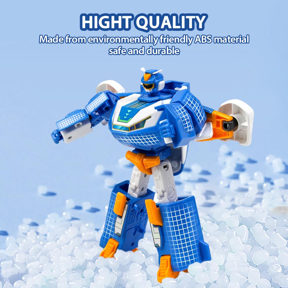 Super Wings World Aircraft Playsets | Season 6 New Air Moving Base | Airplane Toys Mini Plane Transformable Toys | Transform Aircraft to Robot | Preschool Toy Plane Set for 3 4 5 Year Old Boys Girls - Image 2