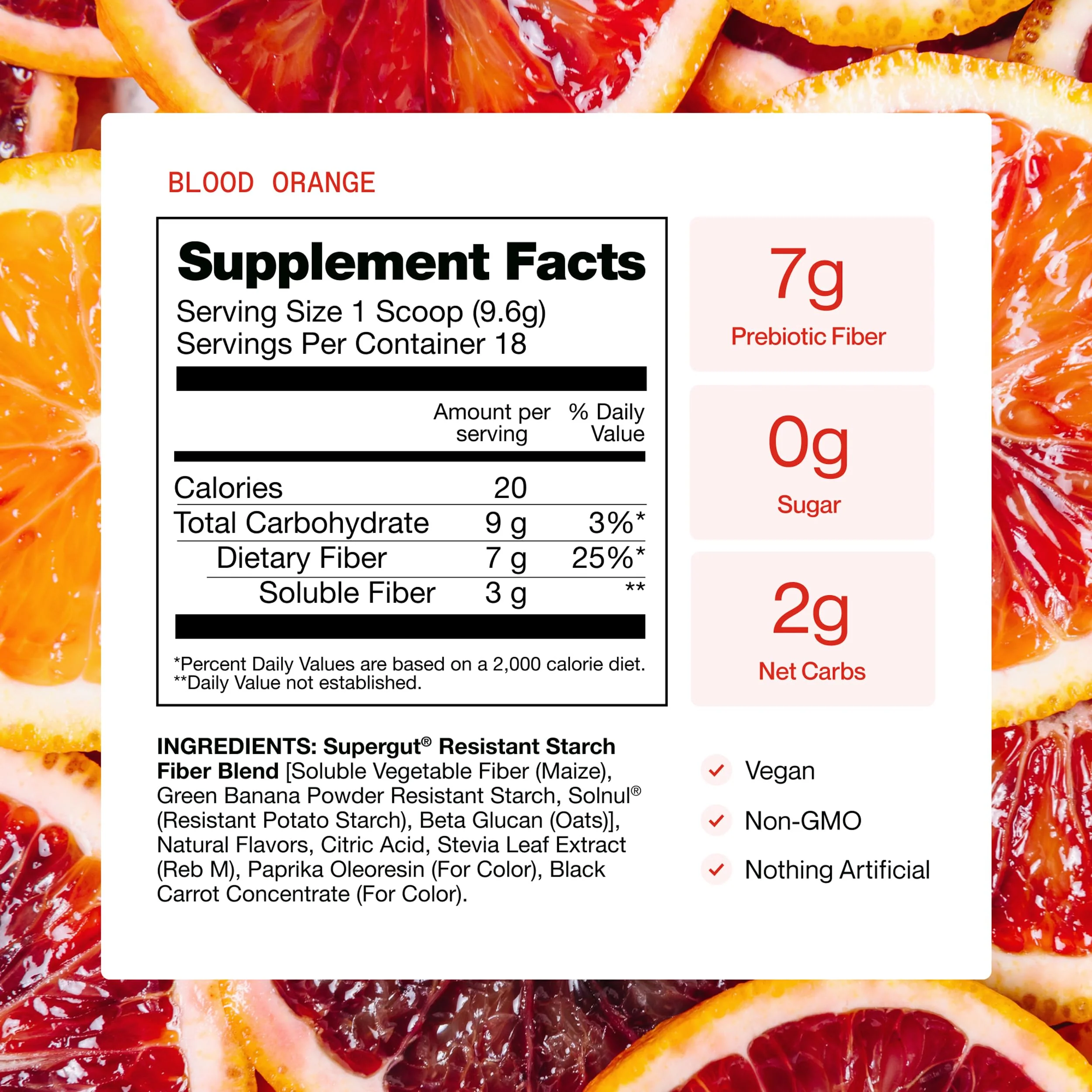 Supergut Gut Healthy Flavored GLP-1 Booster, Blood Orange - High Fiber GLP-1 Supplement Powder for Women & Men - Sugar-Free Drink Mix for Gut Health & Digestive Support (18 Servings) - Image 4