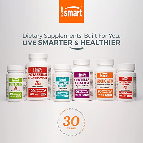 Supersmart - Lactobacillus Rhamnosus GG 10 Billion CFU per Day (LGG Probiotic with Inulin) - Digestive & Immune Support - Vaginal Flora Health | Non-GMO & Gluten Free - 60 DR Capsules - Image 2