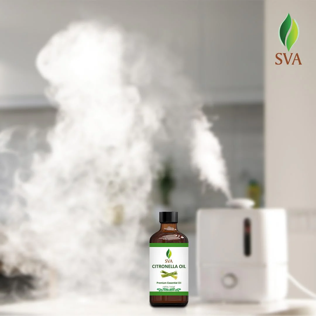 SVA Citronella Essential Oil – 4 Fl Oz – 100% Natural Citronella Oil - for Diffuser, Hair Care, Face, Skin Care, Aromatherapy, Scalp and Body Massage, Soap and Candle Making - with Dropper - Image 2