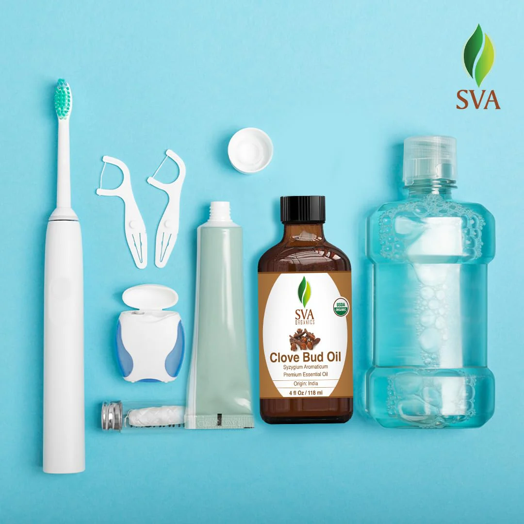 SVA Clove Essential Oil Organic – 4 Fl Oz – 100% Natural Organic Clove Oil - for Diffuser, Hair Care, Face, Skin Care, Aromatherapy, Scalp and Body Massage, Soap and Candle Making - with Dropper - Image 5