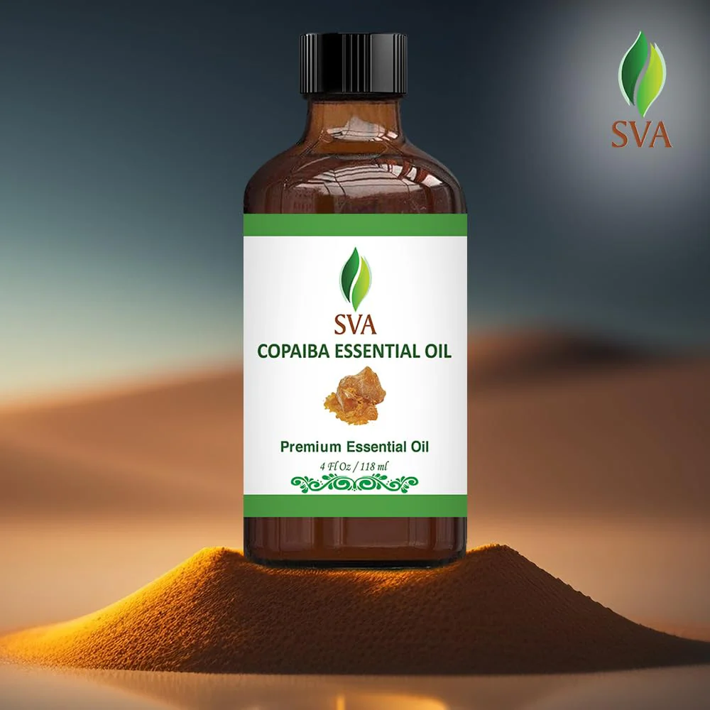 SVA Copaiba Essential Oil – 4 Fl Oz – 100% Natural Copaiba Oil - for Diffuser, Hair Care, Face, Skin Care, Aromatherapy, Scalp and Body Massage, Soap and Candle Making – with Dropper - Image 5