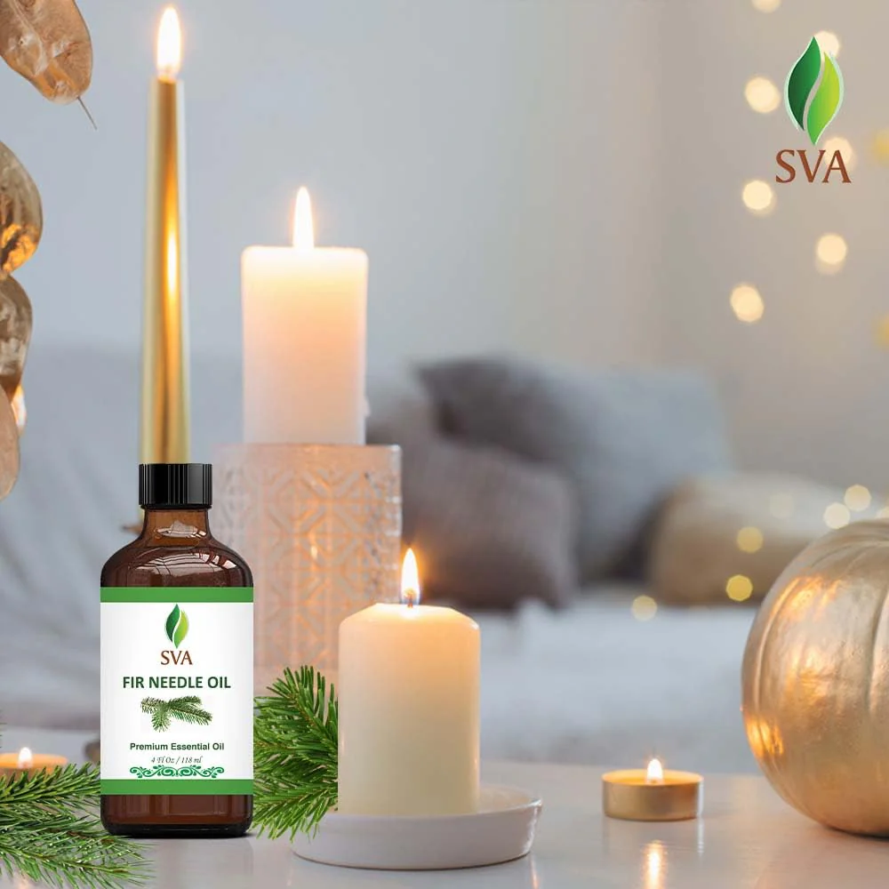 SVA Fir Needle Essential Oil – 4 Fl Oz – 100% Natural Fir Needle Oil - for Diffuser, Hair Care, Face, Skin Care, Aromatherapy, Scalp and Body Massage, Soap and Candle Making – with Dropper - Image 2